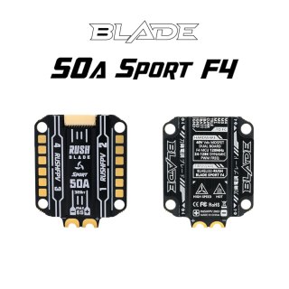 Stack RushFPV RUSH BLADE F722 30x30 FCV2 Version & 50A Sport F4 3-6S ESC & RUSH Tank II VTX Combo
