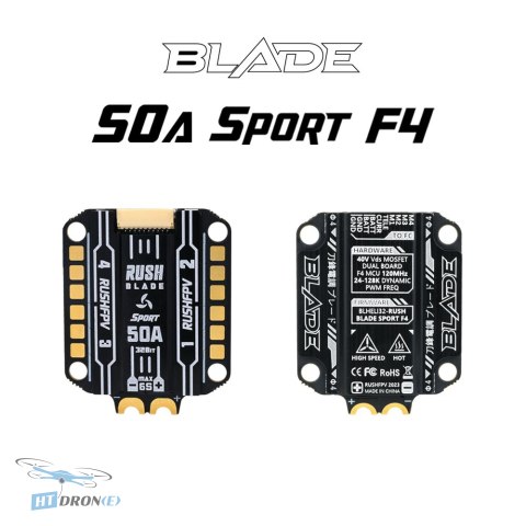 RushFPV Stack RUSH BLADE F722 FCV2 z ESC 50A Sport i VTX Rush Tank II Combo główny widok
