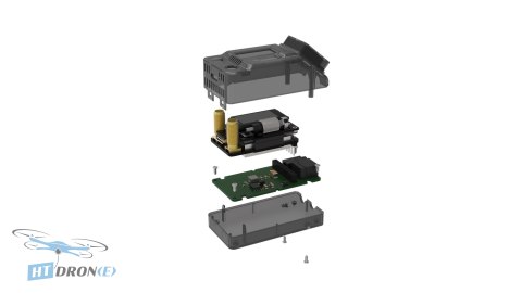 SKYZONE SteadyView X FPV receiver IPS close-up on casing and finish
