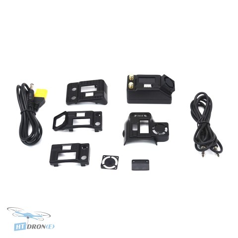 SKYZONE SteadyView X FPV receiver IPS packaging and accessories overall view