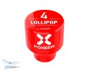 Złącze RPSMA anteny Foxeer Lollipop 4 Stubby LHCP czerwonej detal widok z tyłu