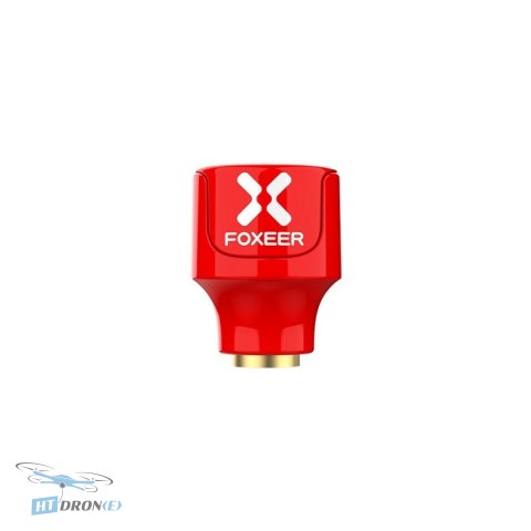 Opakowanie dwóch anten Foxeer Lollipop 4 Stubby RHCP SMA czerwonych do dronów FPV