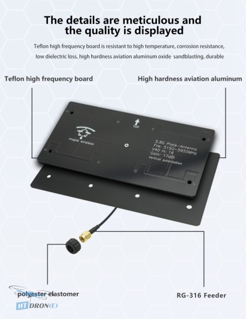 Opakowanie anteny kierunkowej Maple Wireless 17dB SMA-AAT