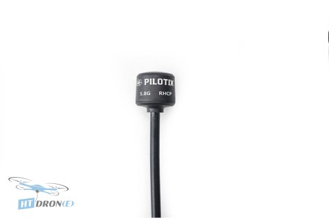 Antena Pilotix Lollipop 5.8G SMA RHCP 160mm widok z bliska na mocowanie HTDRONE