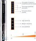SEQURE SQ-ES126 electric screwdriver three-quarter view with accessories