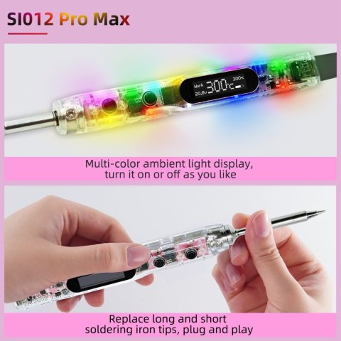 Pro Max Kit SEQURE SI012 Soldering Iron with T12-B2 tip