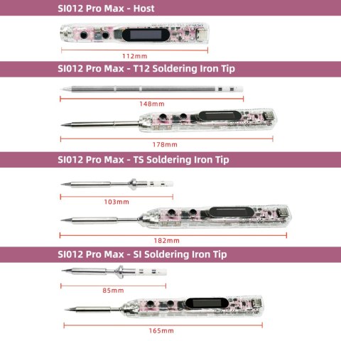 Pro Max Kit SEQURE SI012 Soldering Iron with T12-B2 tip