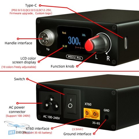 Craftsmanship details of SEQURE MSS12 soldering station with tip holder price shop
