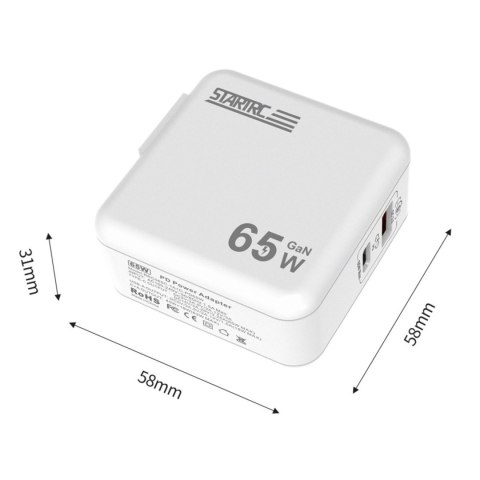 QC3.0 GaN 65W Intelligent Battery Charger for DJI Mavic 3