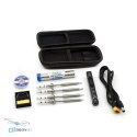 Niebieska torba narzędziowa z lutownicą SEQURE Mini SQ-001 Kit Plus akcesoria do transportu