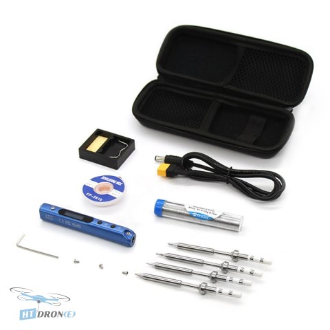 SEQURE Mini SQ-001 Kit Plus Tech grey - main view soldering iron with tool bag, best price at HTDRONE shop