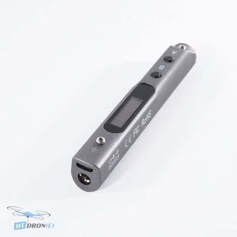 SEQURE Mini SQ-001 Kit Plus Tech grey soldering iron - side view, available at HTDRONE