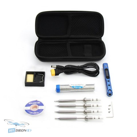 SEQURE Mini SQ-001 Kit Plus Tech grey soldering iron accessories - size reference and contents, buy now
