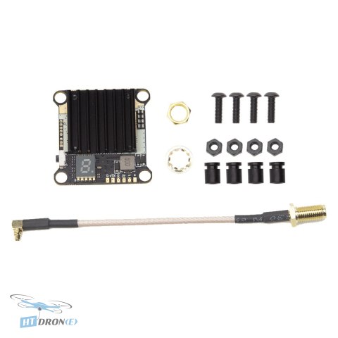ATOMRC TX2501 2.5W VTX - detail of connectors and mounting pins, HTDRONE shop