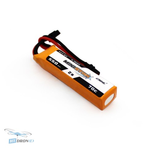 Bateria CNHL MiniStar HV Lipo 550mAh 70C XT30U widok z boku - najlepszy wybór dla Twojego drona FPV