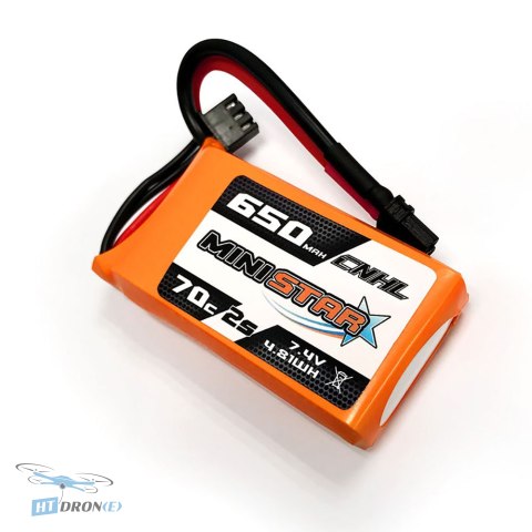 CNHL MiniStar Lipo 7.4V 650mAh 70C XT30U szczegółowy widok z boku najlepsza cena