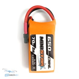 CNHL MiniStar Lipo 3S 11.1V 650mAh 70C XT30U battery detailed side view HTDRONE shop