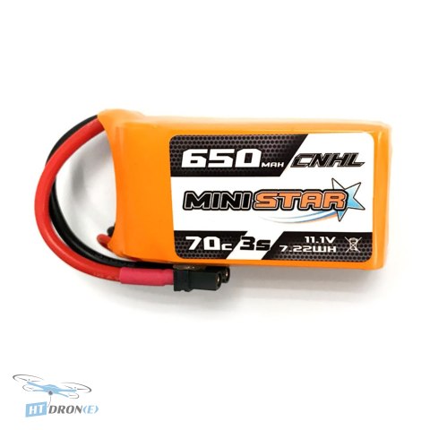 Złącze XT30U akumulatora CNHL MiniStar Lipo 3S 11.1V 650mAh 70C cena w HTDRONE