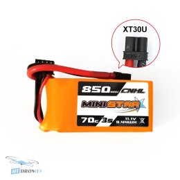 CNHL MiniStar Lipo 3S 11.1V 850mAh 70C XT30U найкраща батарея для FPV дрона купити