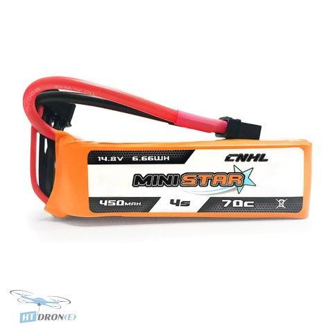 Акумулятор CNHL MiniStar Lipo 4S 450mAh 70C XT30U для дрона - найкращий вибір у магазині HTDRONE