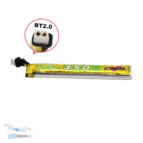 CNHL Lipo 1S 350mAh 75C BT2.0 FPV battery side view buy now best price