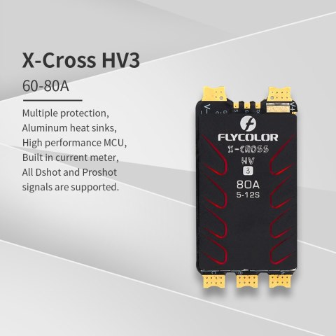 ESC Flycolor X-Cross HV3 80A 5-12S