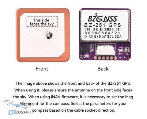 SpeedyBee GPS BZ-251 porównanie rozmiaru akcesoria kup w sklepie HTDRONE