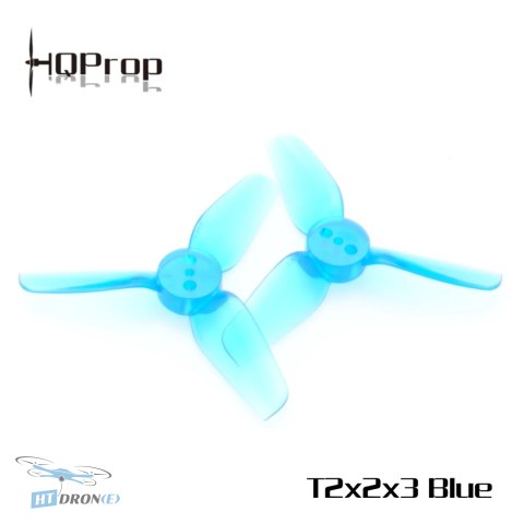 HQProp T2X2X3 blue 2-inch 3-blade propeller CW/CCW for FPV drone - best price at HTDRONE shop