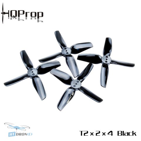 HQProp Durable T2X2X4 4-łopatkowe czarne śmigło 2 cale do drona FPV kup teraz w HTDRONE