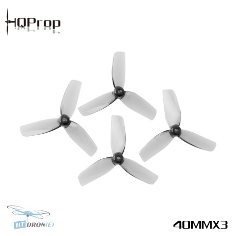 HQProp Micro Whoop 40MMX3 szare śmigła 1.5mm 3-łopatowe 2xCW+2xCCW kup w HTDRONE