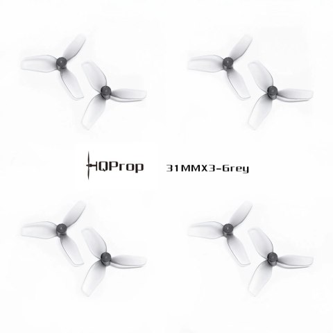 Propeller HQProp Ultralight Whoop 31MMX3 3-blade 0.8mm Grey (2CCW+2CW)