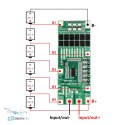 SEQURE 40A protection board for 6S 4000mAh 21700 - size reference, HTDRONE shop
