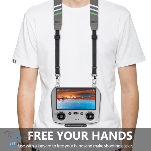 STARTRC rear of neck strap for DJI RC Pro with mounting details buy now HTDRONE