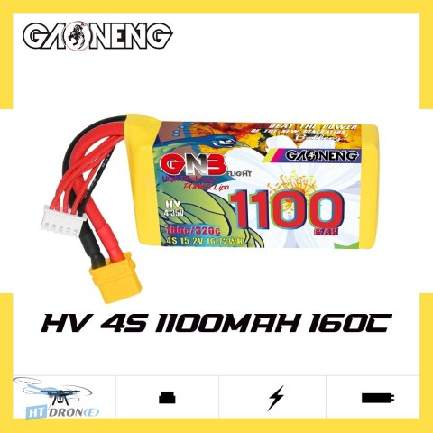 Bateria GNB GAONENG 1100mAh 4S 15.2V 160C HV XT60 najlepsza cena w HTDRONE