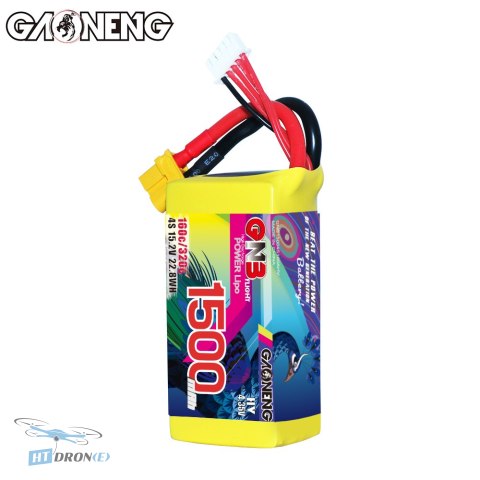 Opakowanie baterii GNB GAONENG 1500mAh 4S 160C HV XT60 - zestaw w HTDRONE