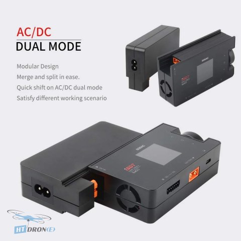 ISDT 608AC Smart Charger - side view, best FPV charger from HTDRONE