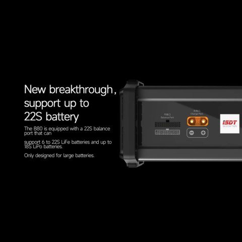 Charger ISDT B80 3000W Smart For 22S/16S Lithium Battery Pack