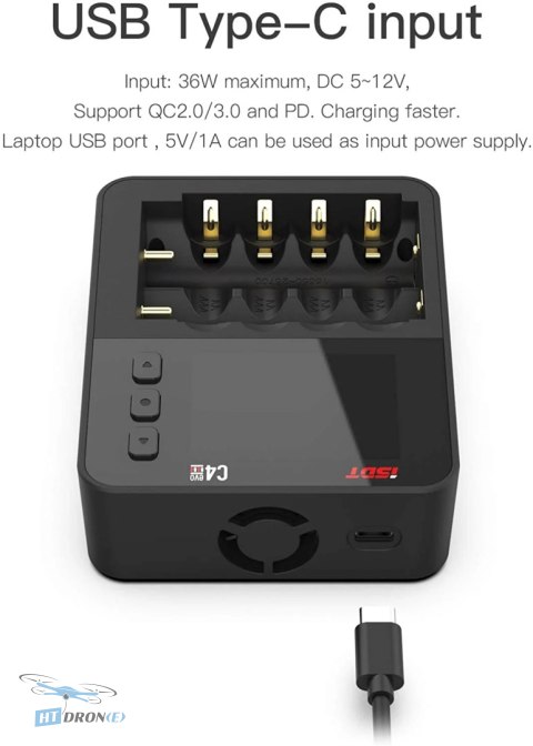 ISDT C4 EVO 36W Smart Charger top-down view HTDRONE price