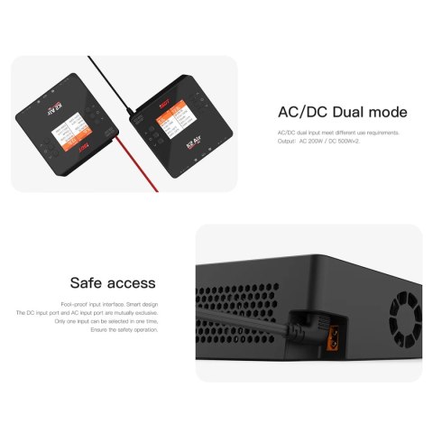 Charger ISDT K2AIR AC 200W DC 500W Dual-Channel Smart