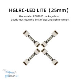 HGLRC LED LITE 25MM lampa do drona FPV szczegółowy widok akcesoriów kup teraz