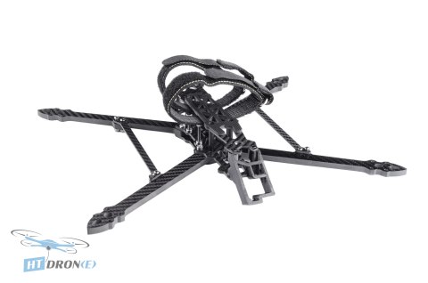 Górny widok ramy FPV Pilotix Mark4-8 Partizan Edition, szczegóły montażu w HTDRONE