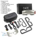 Top-down view of SKYZONE SKY04X PRO White Matte FPV Goggles - construction details