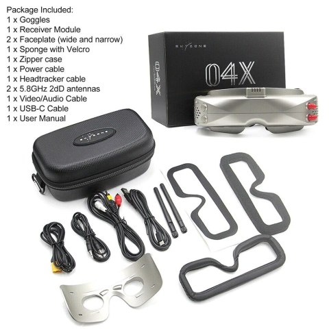 Goggles SKYZONE SKY04X PRO White Matte