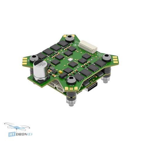 IFlight BLITZ F745 Stack E55S 4-in-1 ESC złącza i porty kontrolera lotu FPV szczegółowy widok