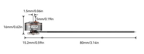 Motor BETAFPV LAVA Series 1104 7200KV Brushless Motors