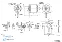 SunnySky X2-series Combo 3 motor rear view connection details HTDRONE shop