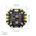 Top-down view of Pilotix PDB400 8S 400A PCB with components