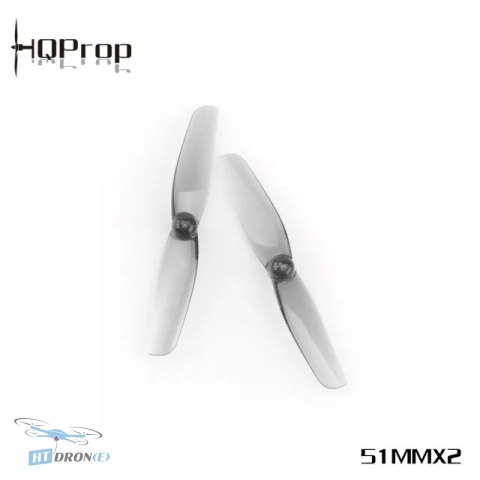 Widok z boku śmigła HQProp 51MMX2-1.5MM Light Grey do drona FPV w najlepszej cenie