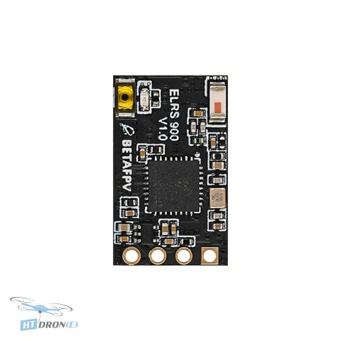 BETAFPV ELRS Nano odbiornik 2.4G widok z boku z anteną 80mm najlepszy w HTDRONE