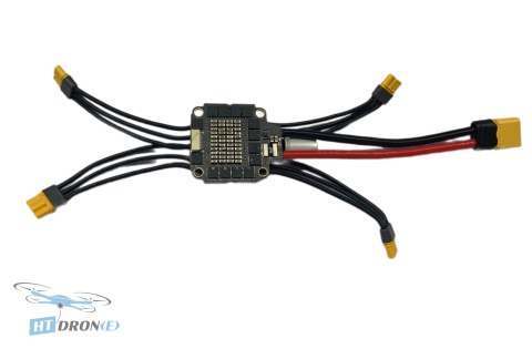 Pilotix Stack F405V3 FC + 60A ESC V4 rear view showing connectors of flight controller and ESC kit